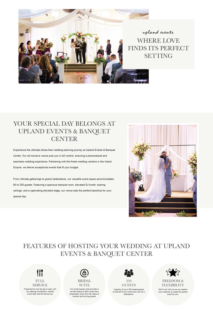 Weddings - Upland Events & Banquet Center